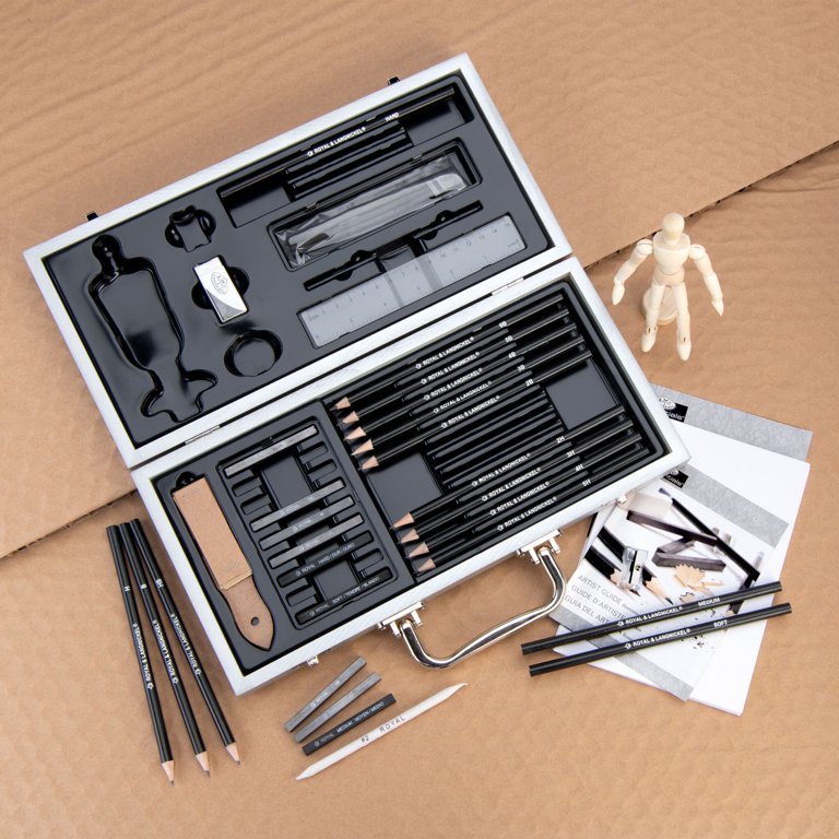 MyArtscape 66 Piece Professional Sketching & Drawing Art Pencil Kit