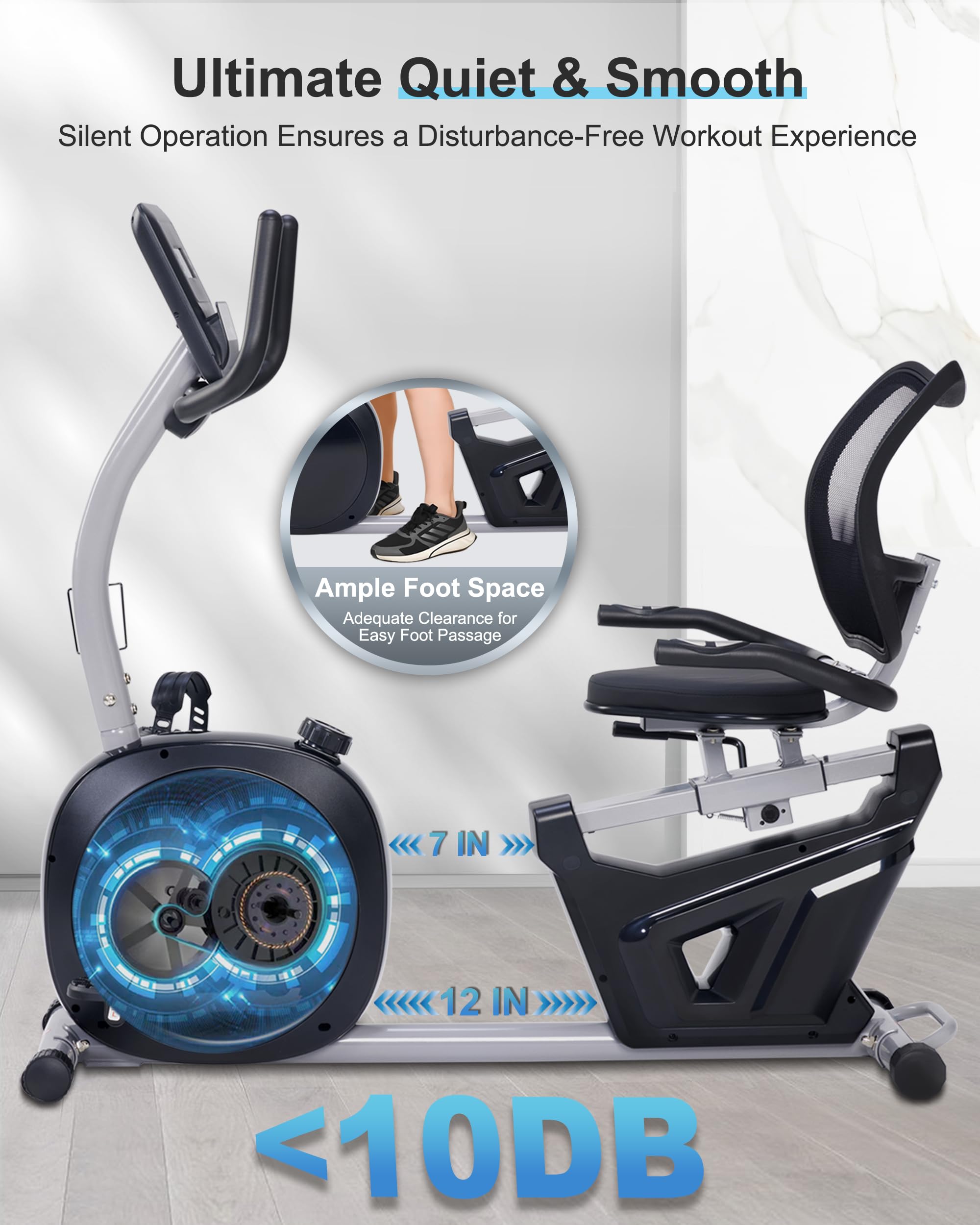 Naxbylu Recumbent Exercise Bike