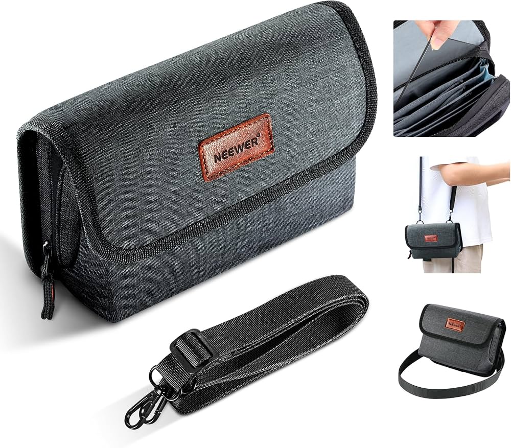 Neewer 6 Pack Camera Lens Pouch Bag