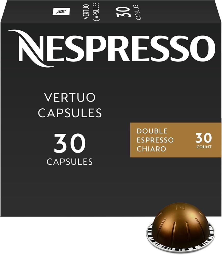 Nespresso Vertuo Double Espresso Chiaro Capsules (Box of 10)