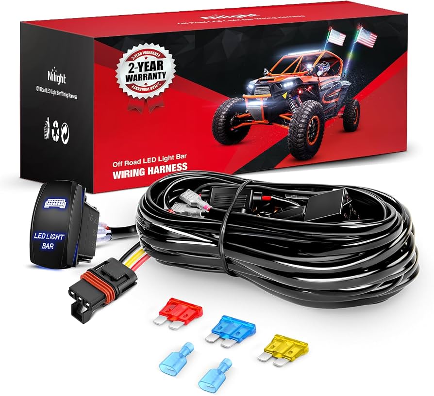 Nilight 14AWG Wiring Harness Kit