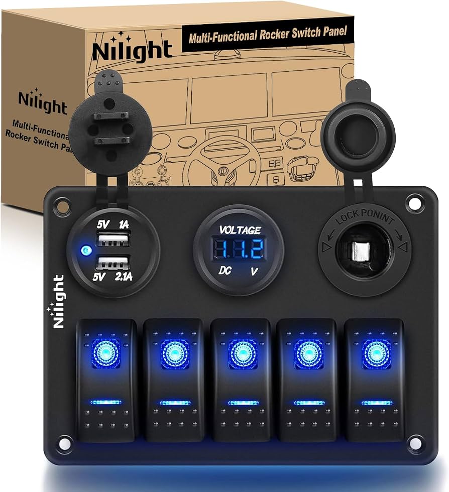 Nilight 5 Gang Switch Panel