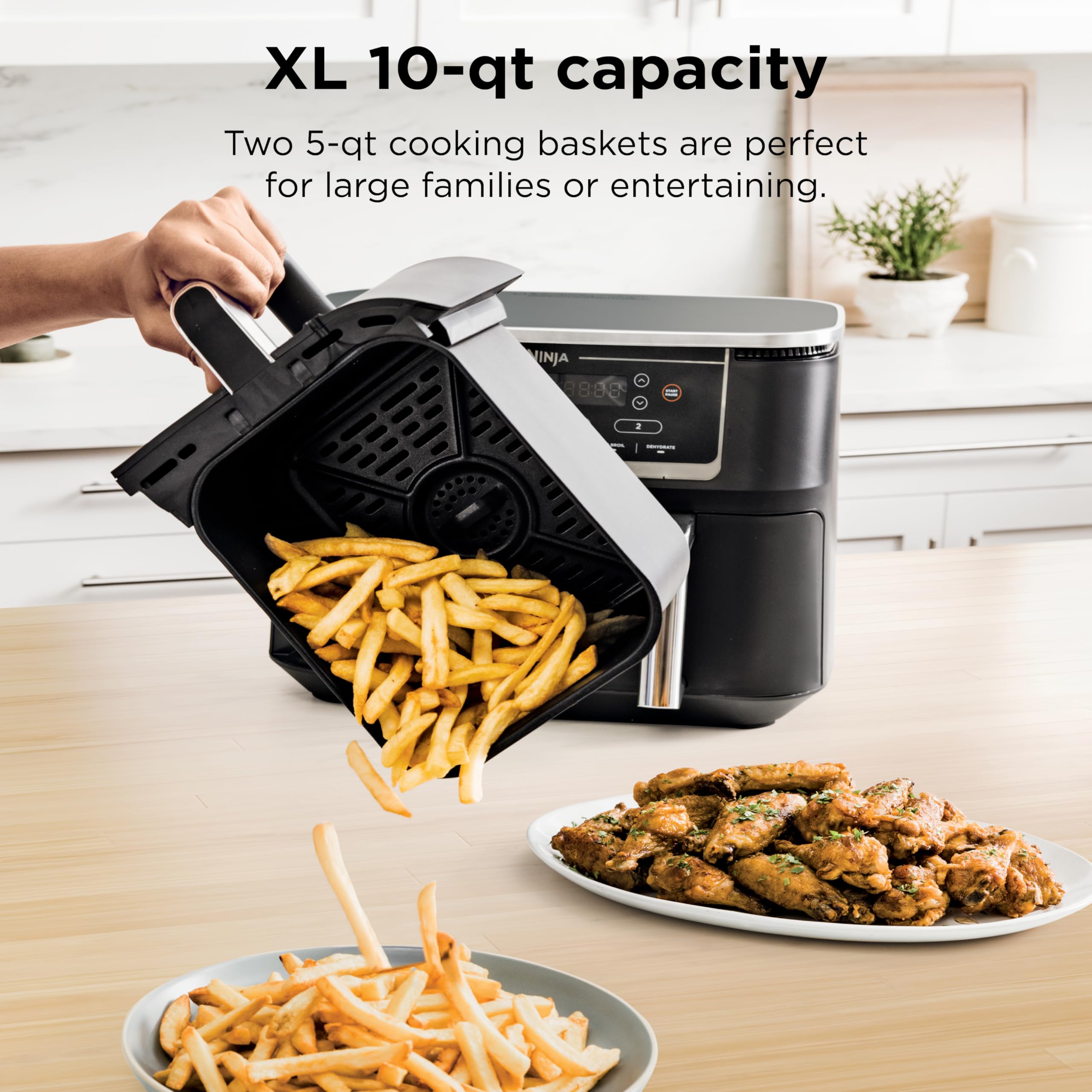Ninja Foodi Dual Zone 6.5 Qt Air Fryer (DZ550)