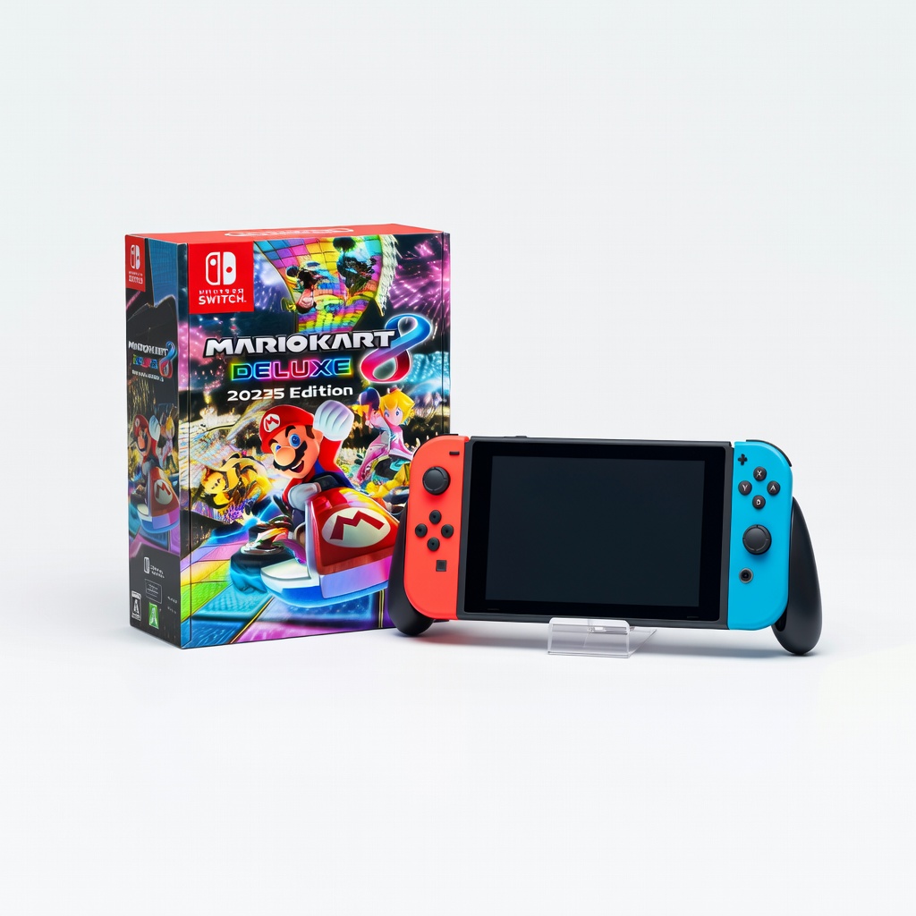 Nintendo Switch OLED Model with Mario Kart 8 Deluxe Bundle (2025 Edition)