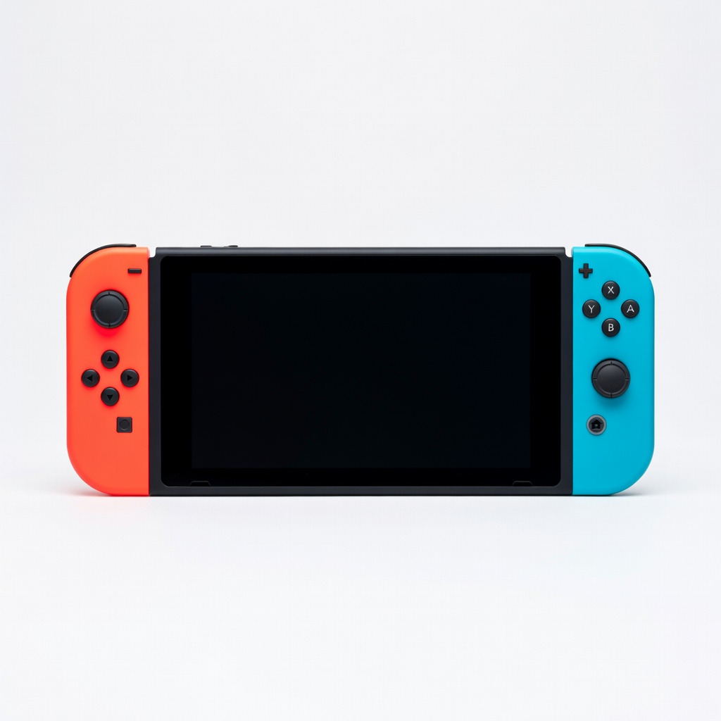 Nintendo Switch OLED Model with Neon Blue and Neon Red Joy-Con 64GB