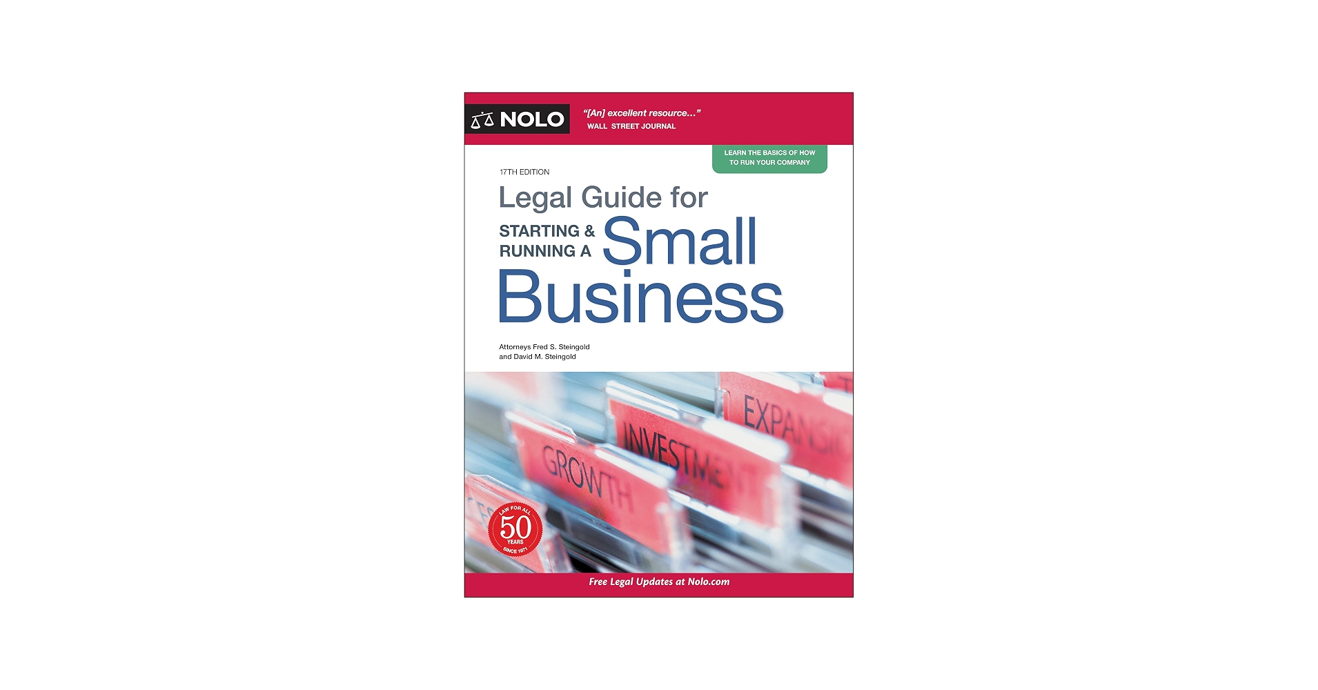 Nolo's Legal Guide for Starting & Running a Small Business (17th Edition)