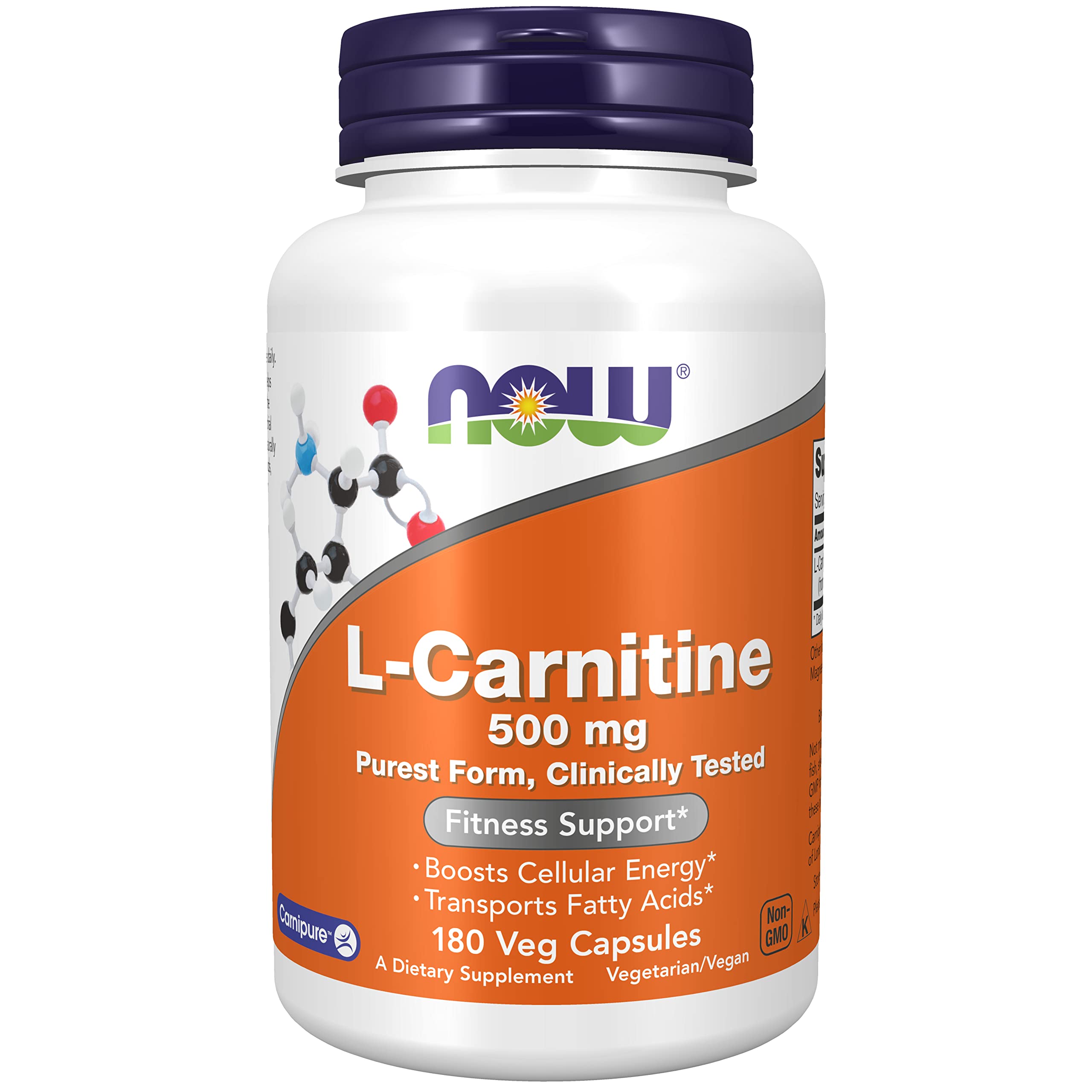 NOW Foods Acetyl-L-Carnitine 500 mg Capsules