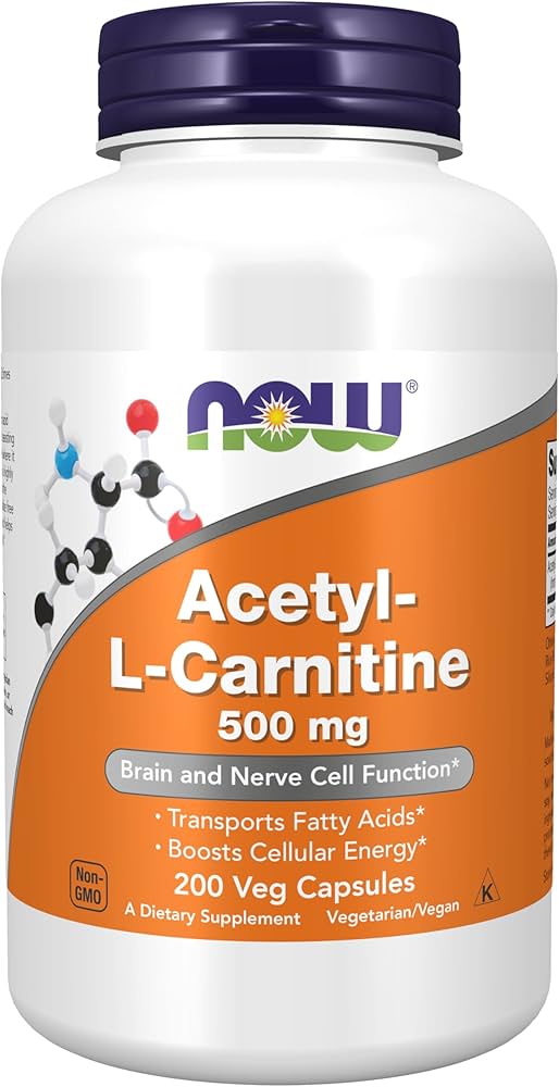 NOW Supplements Acetyl-L-Carnitine 500 mg
