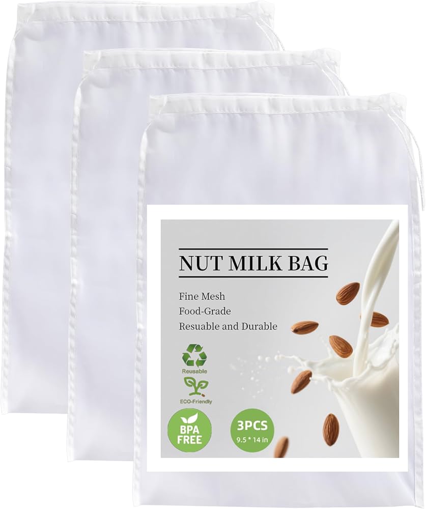 Nut Milk Bag (Extra Fine 3-Pack)
