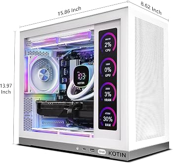 NZXT Player One Gaming Desktop (RTX 5060, Ryzen 7 7800X3D)