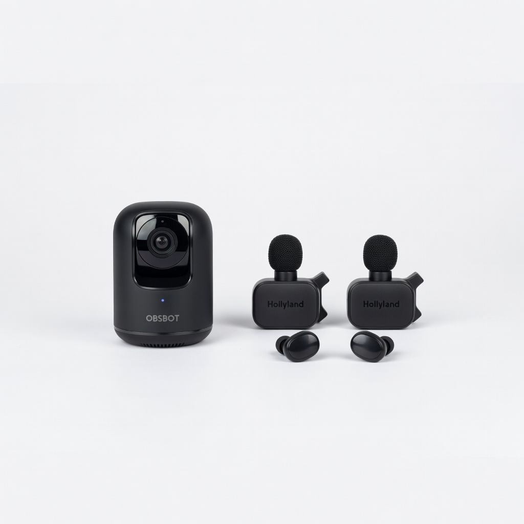 OBSBOT Tiny 2 + Hollyland Lark M2 Wireless Mic Kit