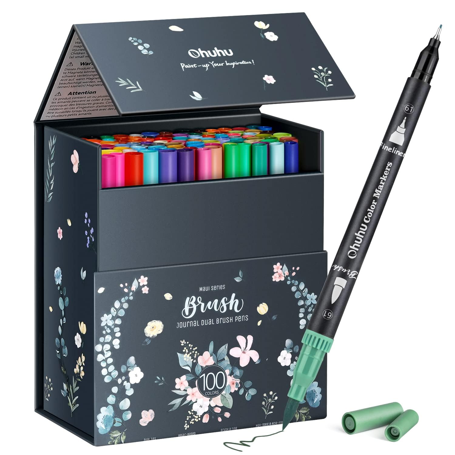 Ohuhu 14-Piece Brush Pens Set for Calligraphy