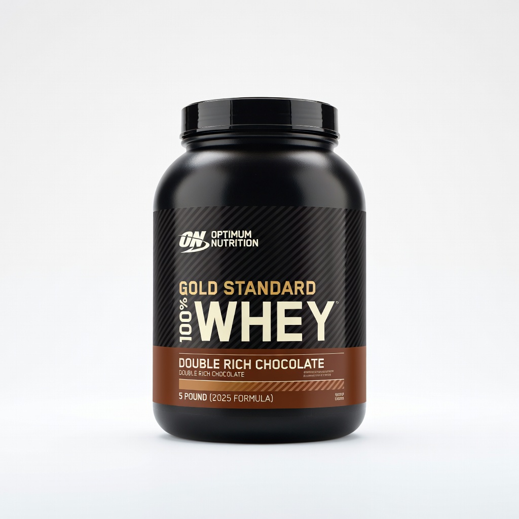 Optimum Nutrition Gold Standard 100% Whey Protein Powder, Double Rich Chocolate, 5 Pound (2025 Formula)