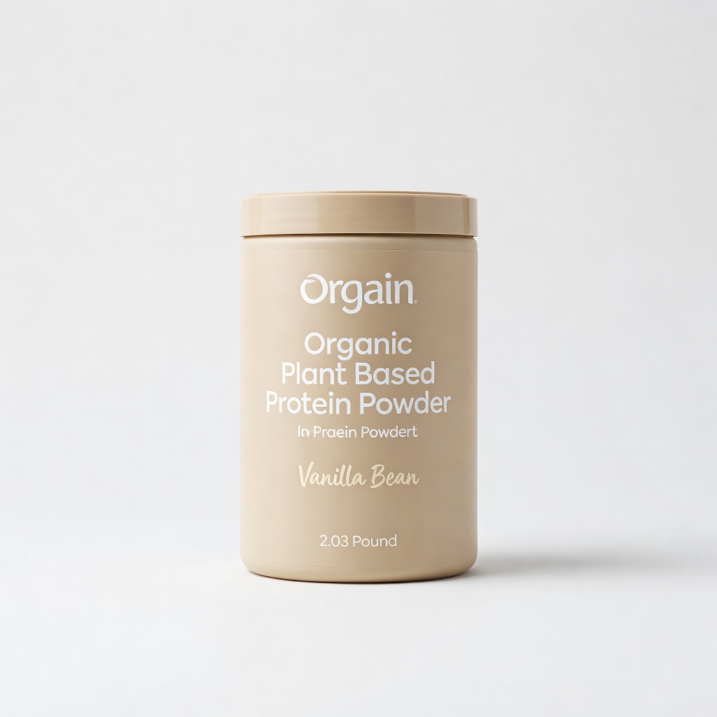 Orgain Organic Plant Based Protein Powder, Vanilla Bean, 2.03 Pound