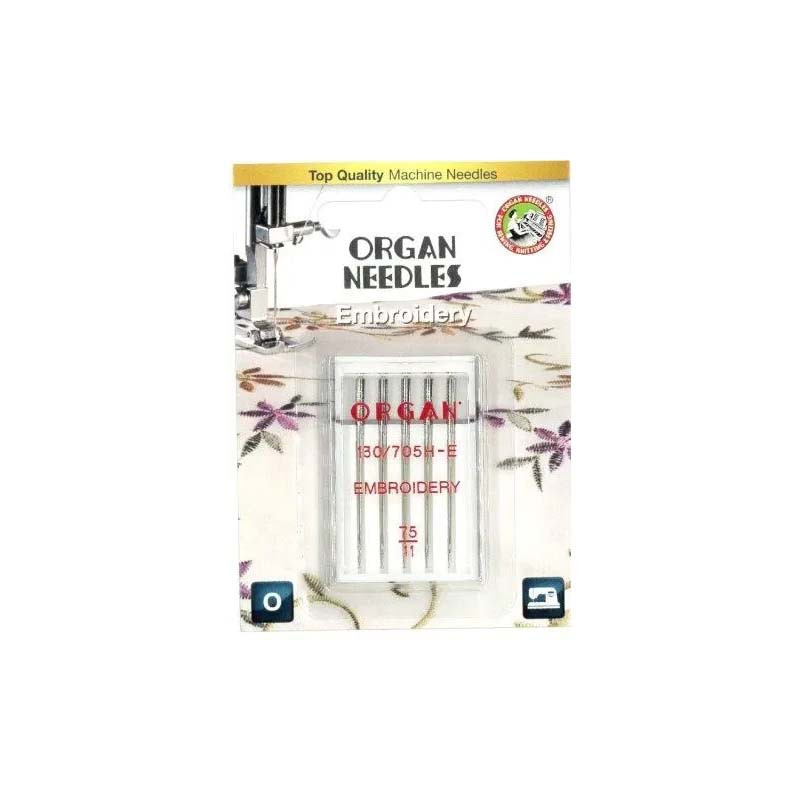Organ Embroidery Needles Size 75/11 (Pack of 5)