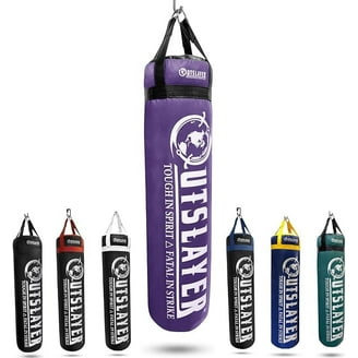 Outslayer Heavy Bag Kit - 120 LB Synthetic Leather Punching Bag Boxing MMA