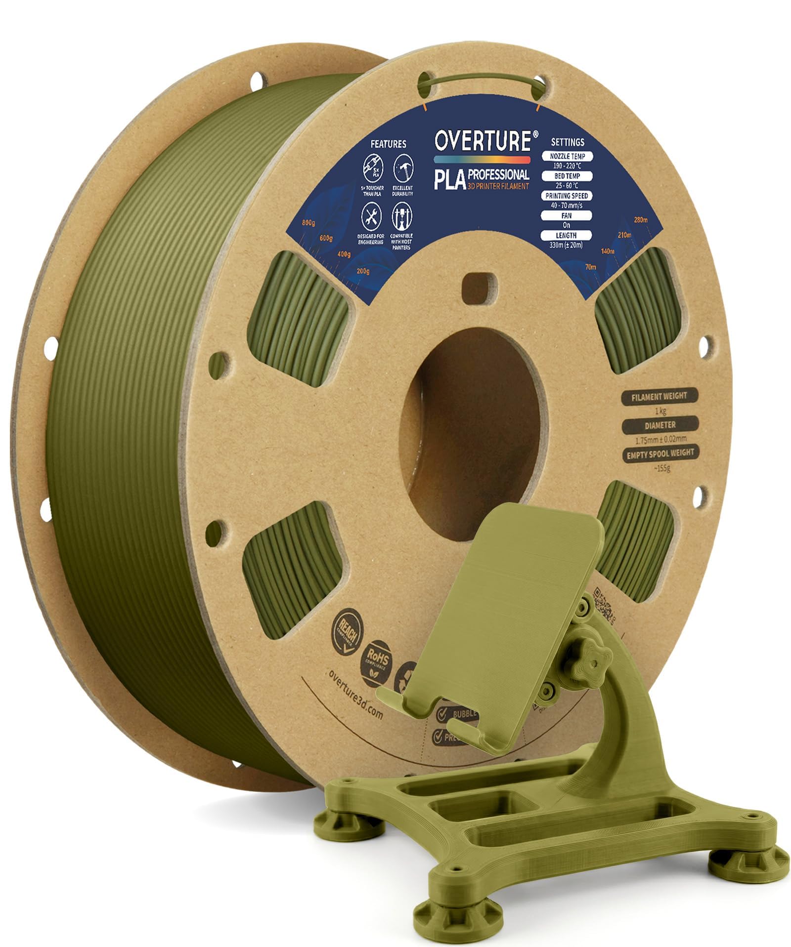 Overture PLA Filament 1.75mm