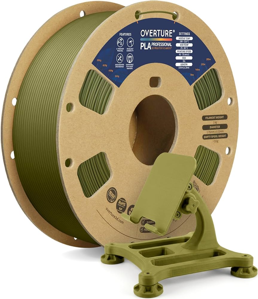 Overture PLA+ Filament 1.75mm 1KG