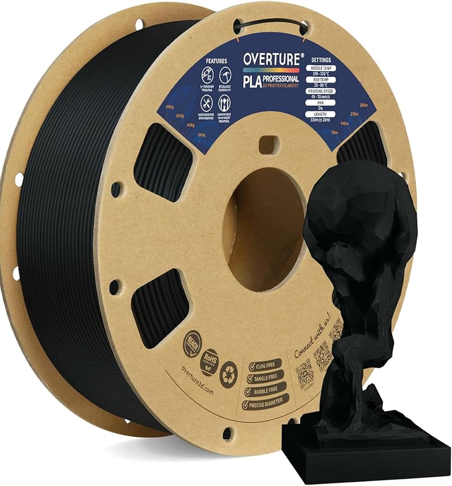Overture PLA Filament 1.75mm 1KG