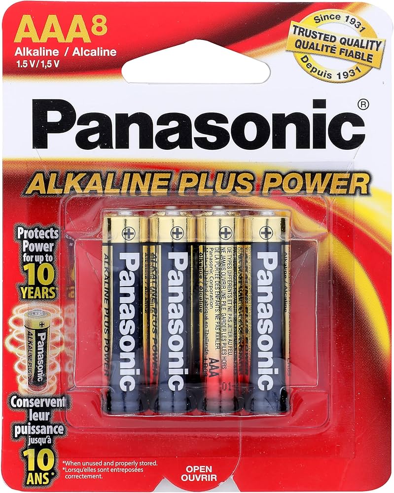 Panasonic Alkaline AAAA Batteries, 2 Count