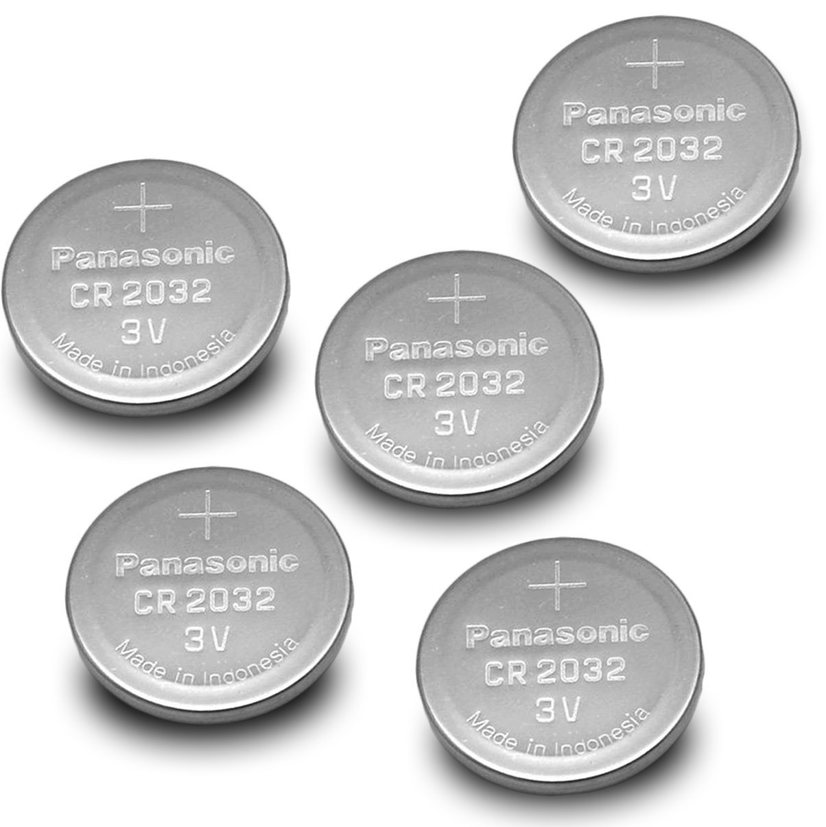Panasonic CR2032 Lithium Coin Batteries (5-Pack)