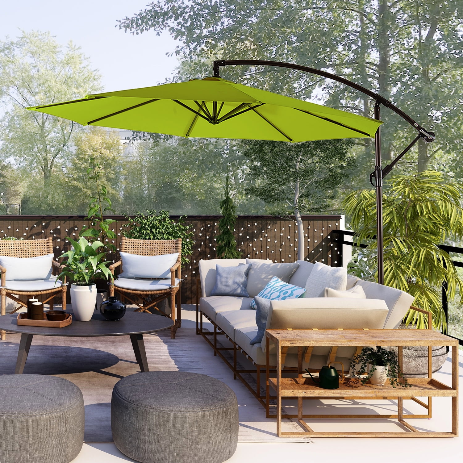 Patio & Garden 10' Offset Umbrella
