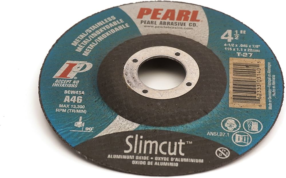 Pearl Abrasive A45574.5 4.5" x .045" x 7/8" Cut-Off Wheel Variety Pack (5-Pack)
