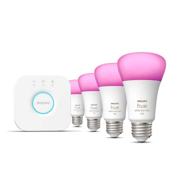 Philips Hue White and Color Ambiance A19 Starter Kit (2024)