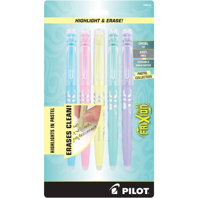 Pilot Frixion Erasable Highlighters (Set of 5)