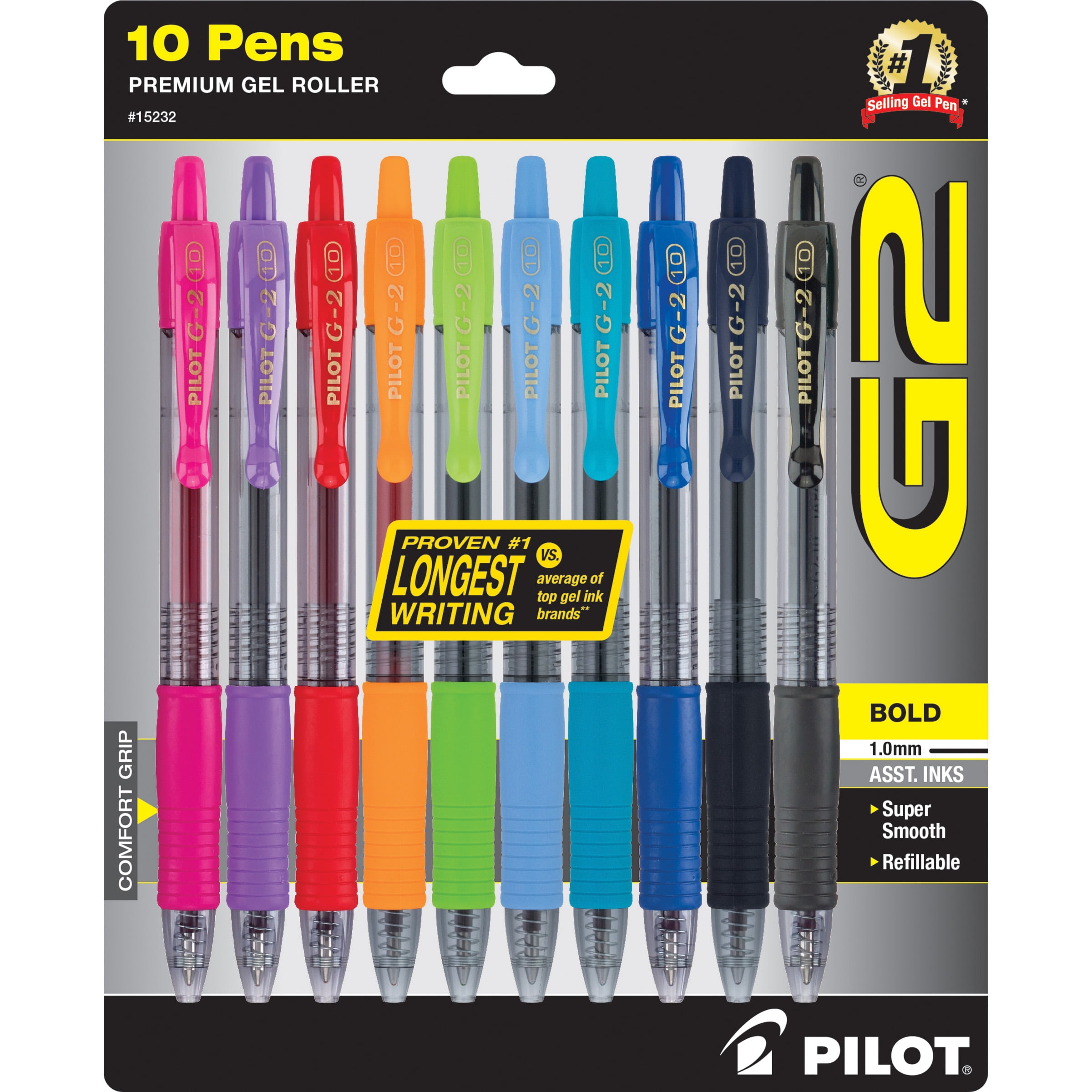Pilot G2 Gel Pens (Set of 5)
