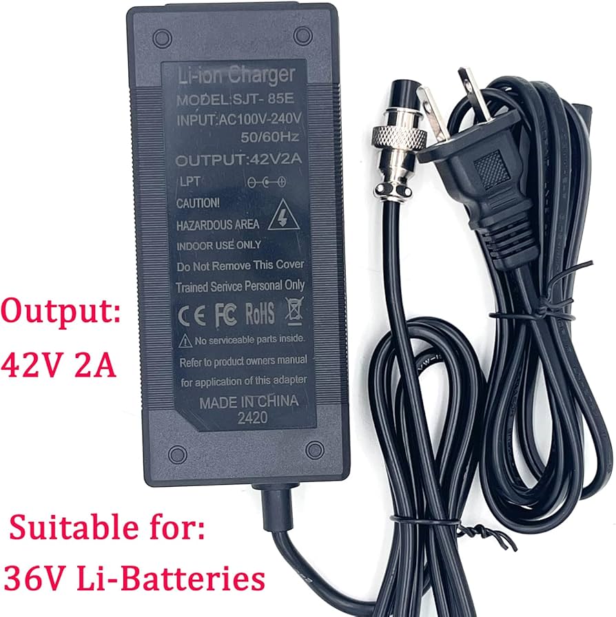 Pirez 36V 42V 48V Electric Scooter Battery Charger