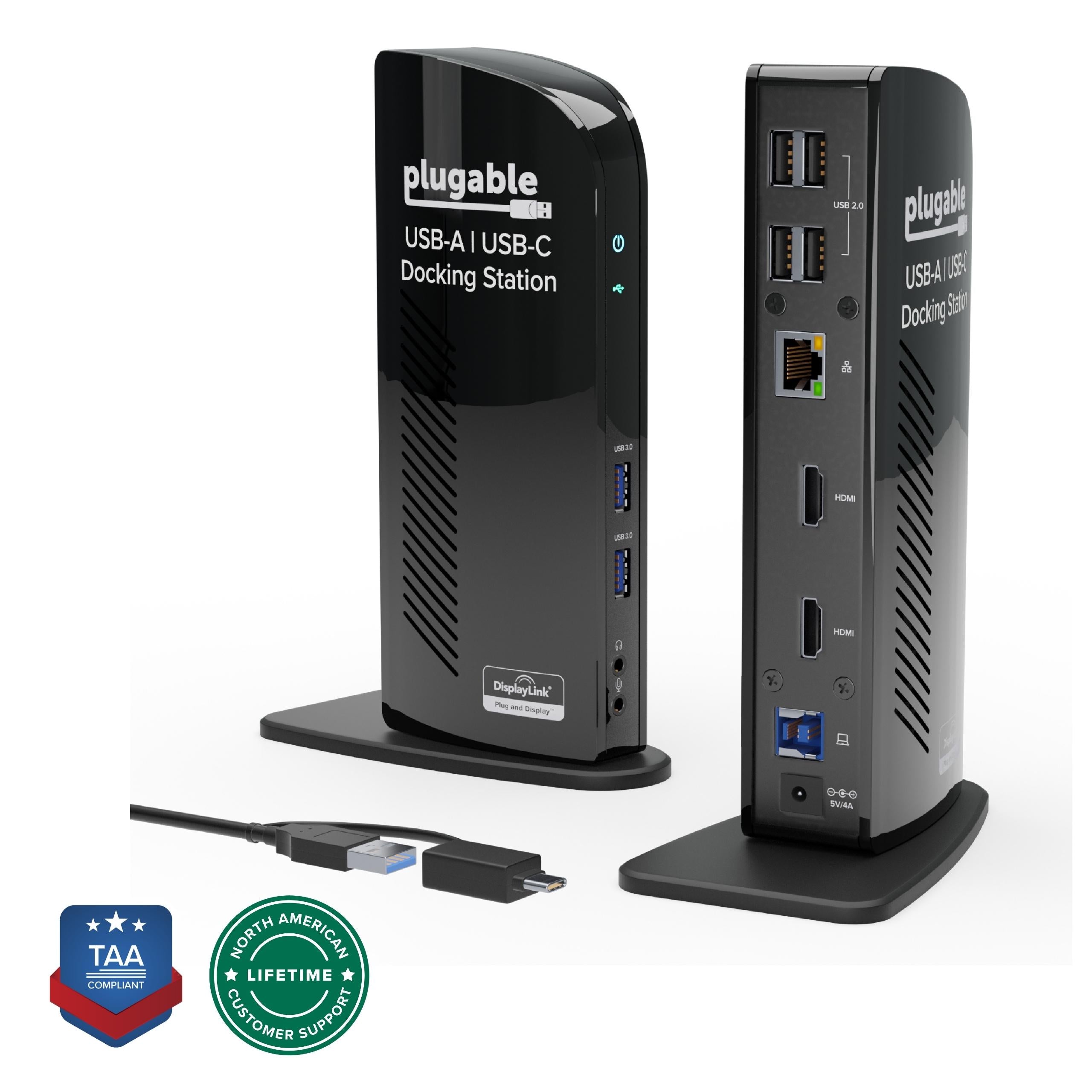 Plugable USB-C Triple Display Docking Station (UD-3900)