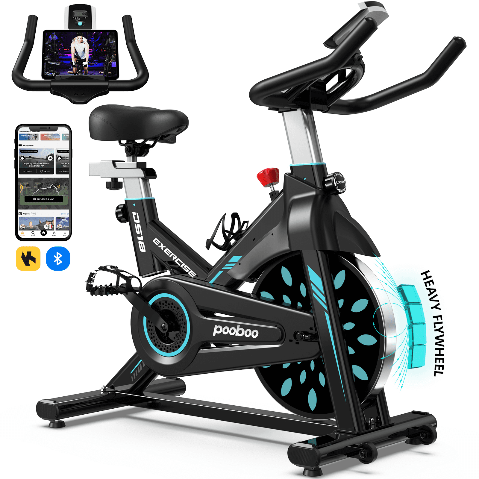 Pooboo Indoor Cycling Bike