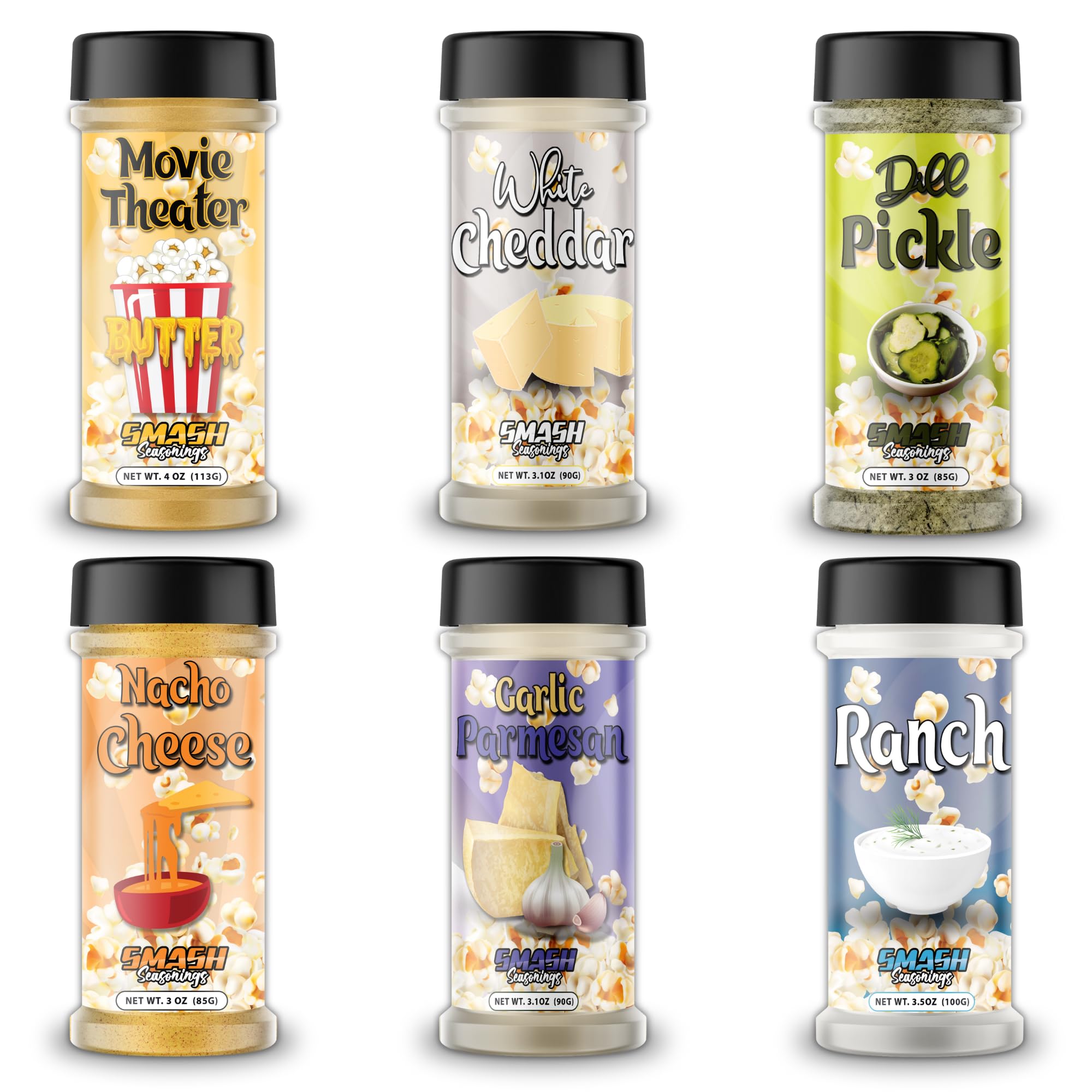 Popcorn Seasoning Shaker Set