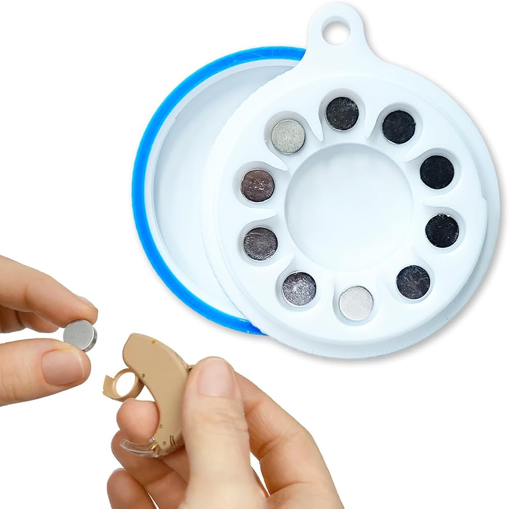 Portable Hearing Aid Battery Storage Case