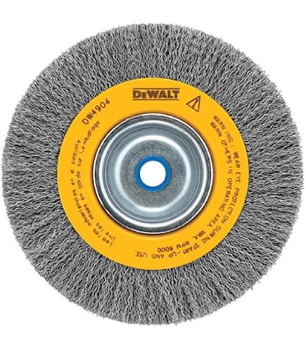 POWERTEC 155039 Knotted Wire Wheel Brush, 6-Inch