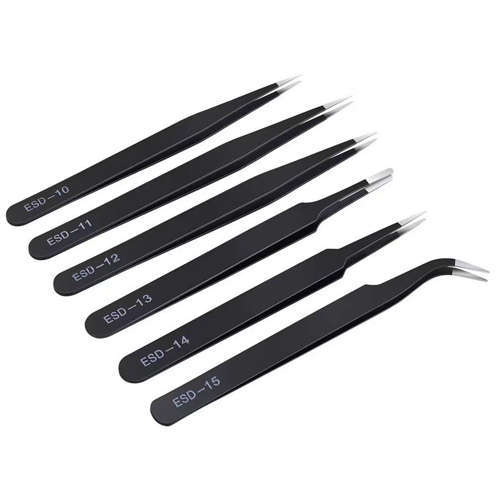 Precision Tweezers Set for Electronics