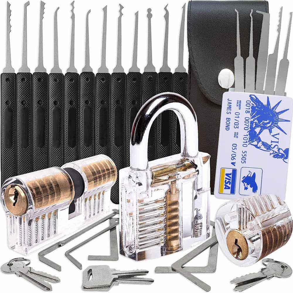 Premium 25 Piece Lock Pick Set with Advanced Beginner Features