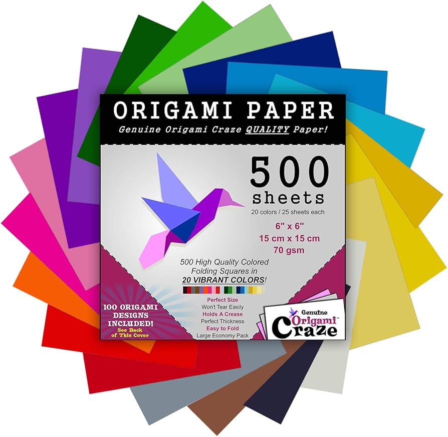 Premium Origami Kit for Kids & Adults - 500+ Sheets of High-Quality Japanese Paper