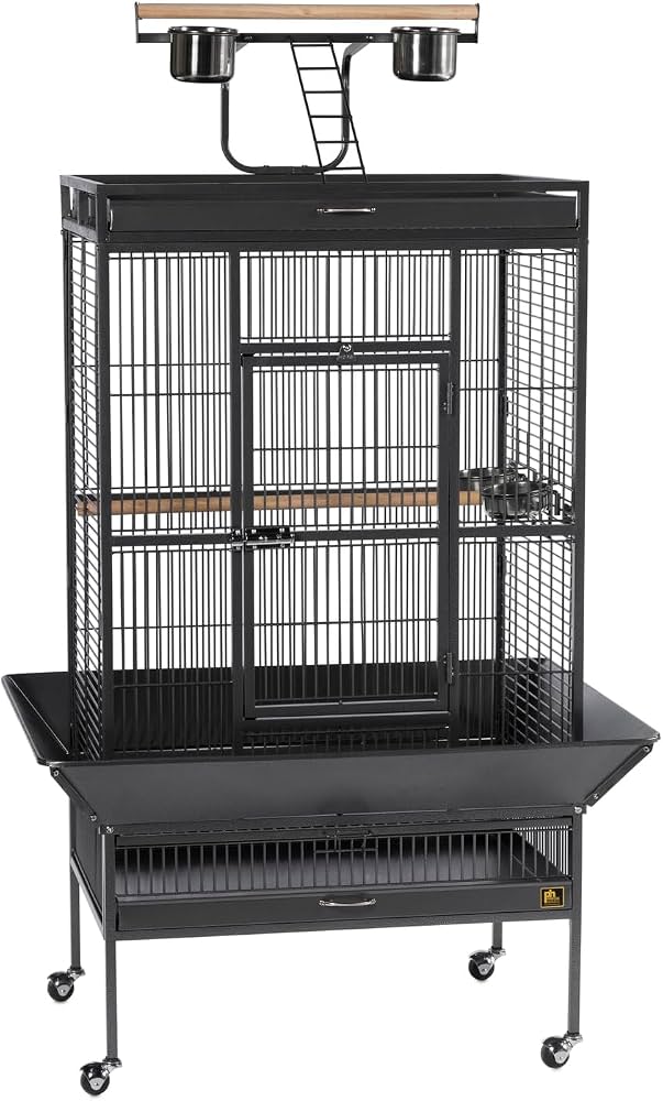 Prevue Hendryx 3107BLK Wrought Iron Bird Cage
