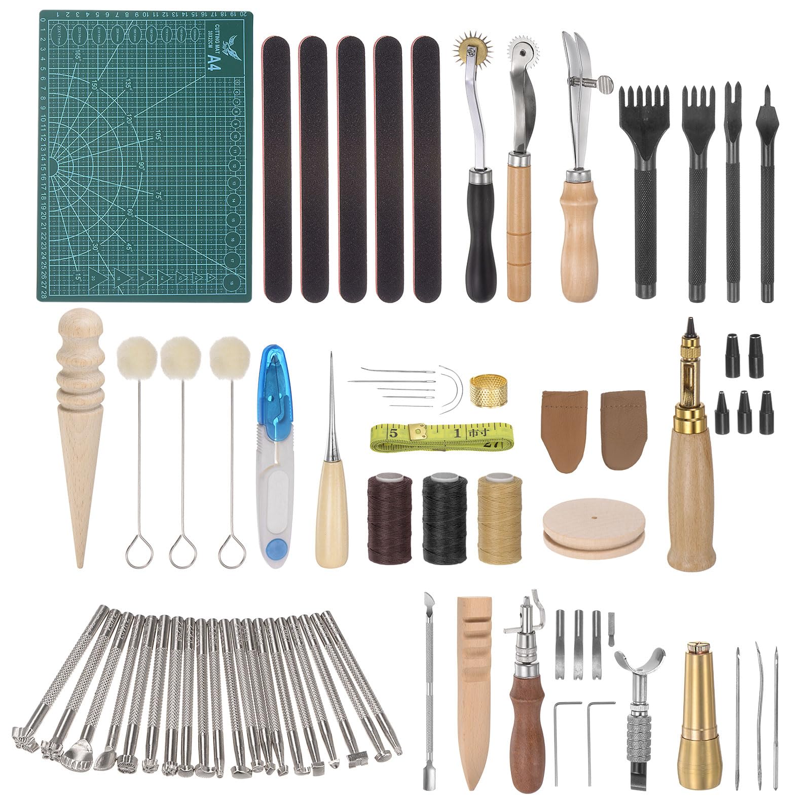 Professional Grade Leather Craft Tools Set 50Pcs