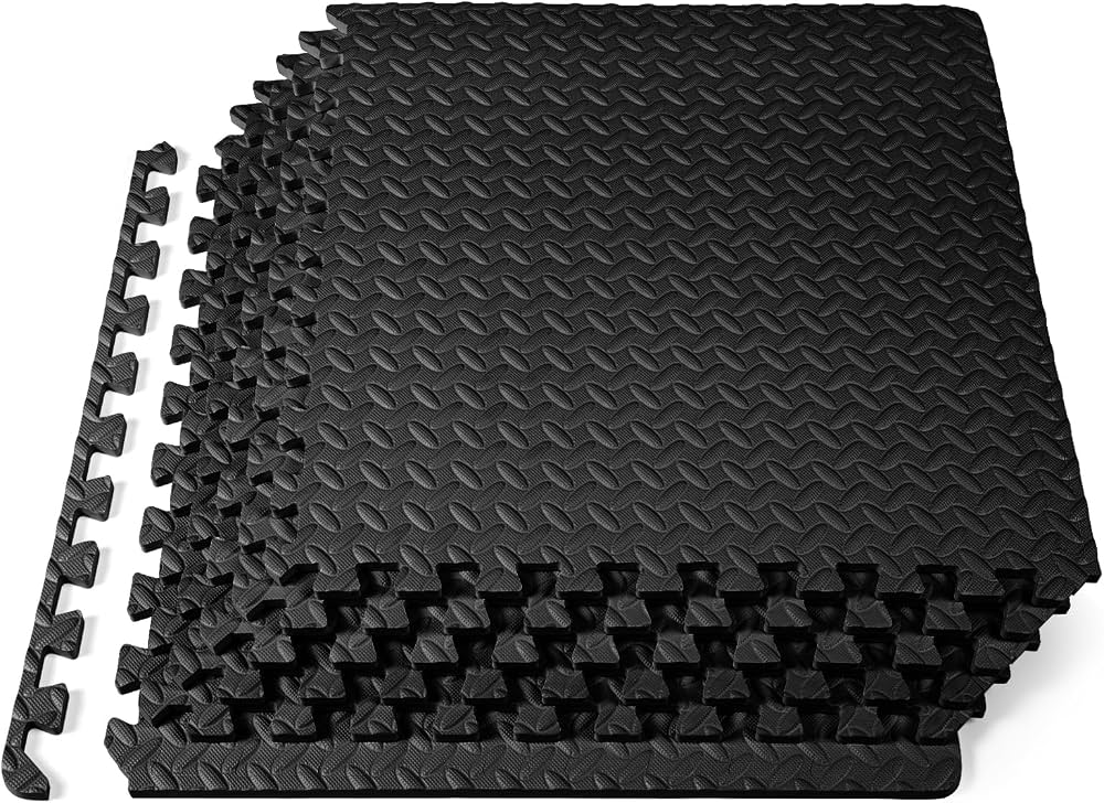 ProSourceFit Exercise Mat (Cushioned Floor Mat)