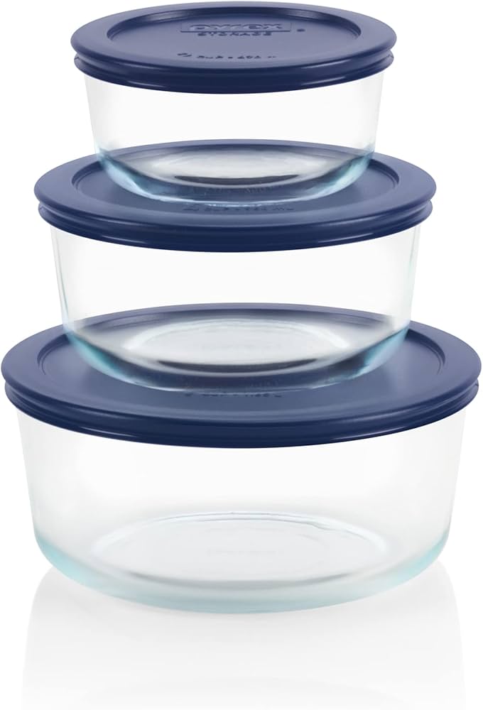 Pyrex Simply Store 3-Piece Glass Food Storage Set