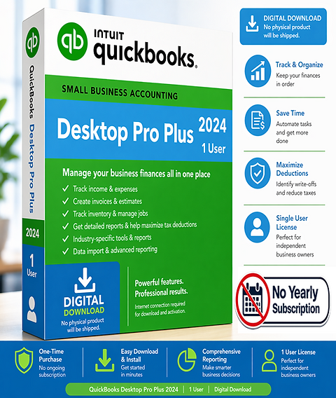 QuickBooks Desktop Pro Plus 2024 (Nonprofit Edition Unlock)
