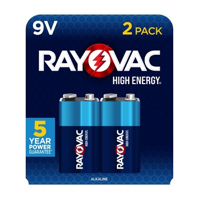 Rayovac RL9V Lithium 9V Batteries, 2 Pack