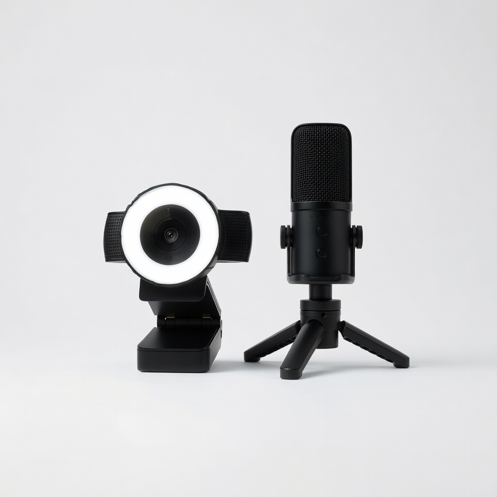 Razer Kiyo Pro Ultra Webcam and Seiren V2 X Mic Bundle