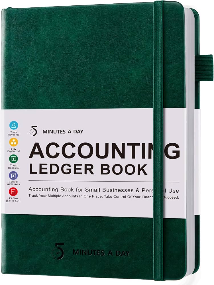Redi-Tag Accounting Ledger Notebook (ASIN: B08L5M5M5M)