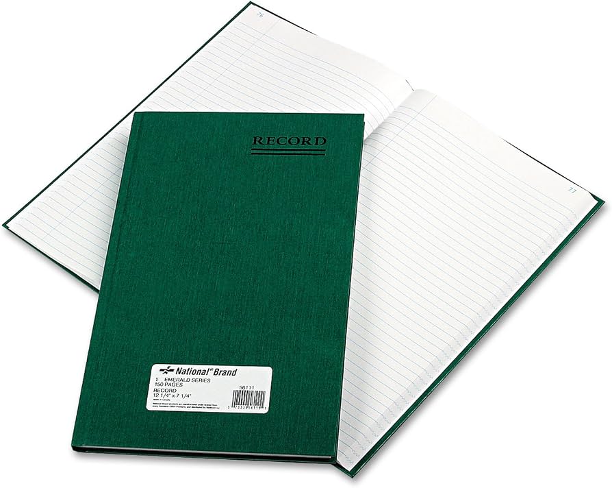 Rediform Office National Account Book, 9-Column, 150 Pages