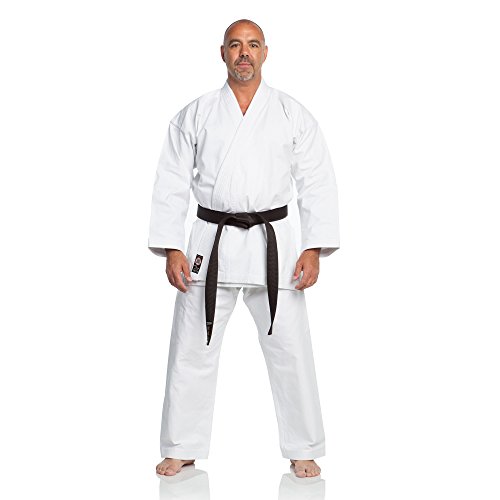 Rekkabana Karate Gi Uniform Single Weave White