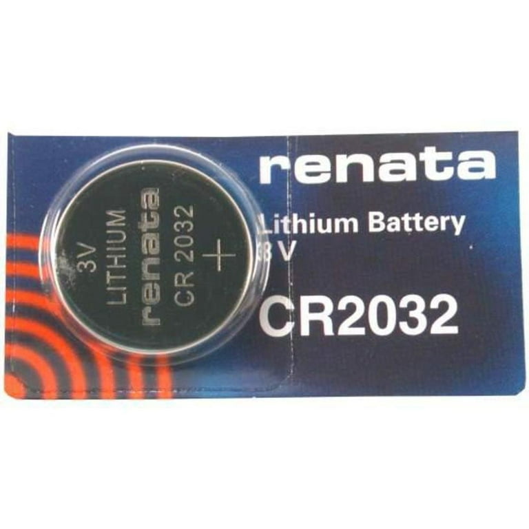 Renata CR2032 3V Lithium Battery, 1 Count (Watch Grade)